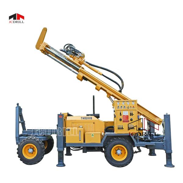 Buy cheap TWD180 Portable Borewell Machine Water Well Trailer Mounted Borehole from wholesalers