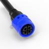 Buy cheap Solder 4pin M19 Connector Overmolded Blue Nylon PA66 Aluminum Alloy Shell from wholesalers