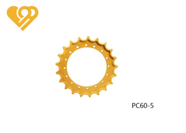 Buy cheap PC60-5 Yellow Drive Wheel OEM Excavator Undercarriage Assembly Parts from wholesalers