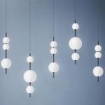 Modern Glass long Pendant Lamps Restaurant Cafe Bar Bedroom Kitchen Beads