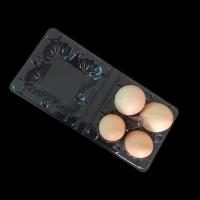 Buy cheap 4 Cell Clip Button Plastic Blister Packaging Clear Plastic Egg Cartons Halogen product
