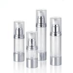Airless Pump Bottle AS Bottle with Aluminium Pump 15ml 30ml 40ml 50ml