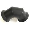 Buy cheap Powder Black 90 Degree Bend For Pellet Stove Chimney Pipe System from wholesalers