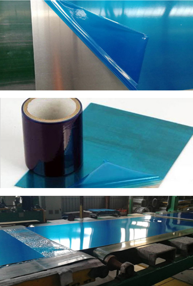 25 - 150um Laser Cutting Stainless Steel Protective Film For BA 2B Surface 304 And 430
