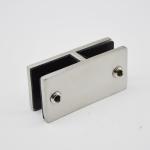 Stainless steel Glass connector 180 degree RS2310 plus, 80X40mm, thickness 5mm,