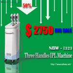 50% discounts lowest Prices! best 3 handles IPL acne removal system supplier /