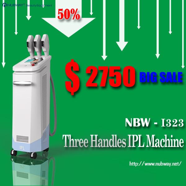 Really low Price! 50% discounts off 3 handles multifunctional IPL acne removal