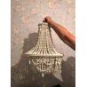 Buy cheap Vintage White Wood beaded chandelier for the kitchen foyer chandelier(WH-CI-149) from wholesalers