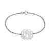 Buy cheap 7.48in 0.42oz Sterling Silver Personalized Name Bracelets Silver Name Plate Bracelet oDM from wholesalers