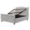 Buy cheap Crushed Velvet Chesterfield Sleigh Ottoman Storage Bed Gas Lift Smooth Opening from wholesalers