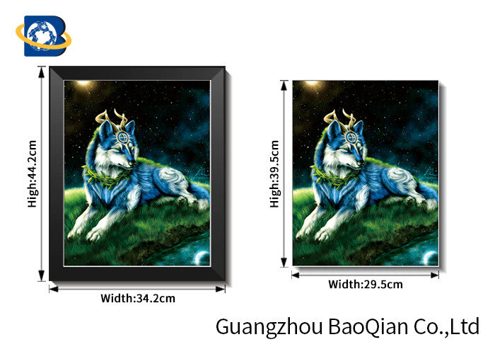 High Resolution Home Decorative 3d Animal Wolf Pictures With Frame