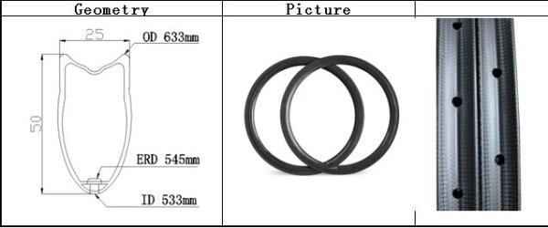 hot sale light bike carbon 700c 50mm tubular rims 25mm width with Basalt braking