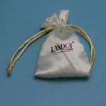 Colored Hair Bags For Hair Extension , Portable Satin Drawstring Gift Bags