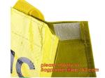Supermarket Foldable Shopping Bag PP Woven Fabric Reusable Bag,Promotional