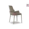 Buy cheap H86cm Upholstered Arm Dining Chair Carbon Steel Frame 200kg Loading from wholesalers