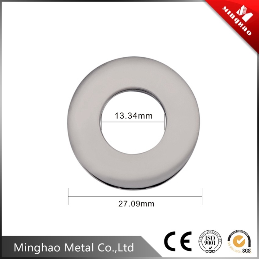 Hot sale nickle metal plating eyelet for bag parts,13.34*27.09mm