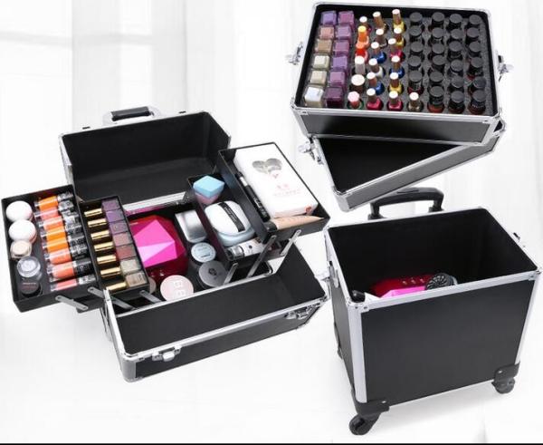 Buy cheap Fashion Large Makeup Case , Beauty Trolley Case With Drawers 350*260*710mm from wholesalers