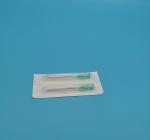 Light Green Surgical Syringe Needle Side Hole Out Diameter 2.1mm 14G For Single