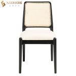 Leather Upholstery Vintage Italian Dining Chairs White High Back Chairs ODM