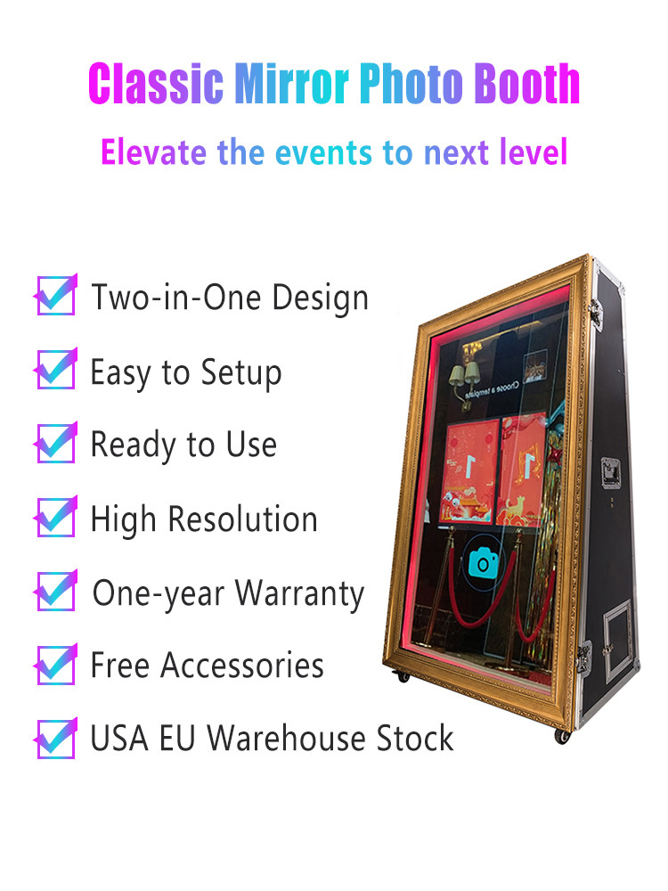 55-65 Inch Portable Magic Mirror Photo Booth