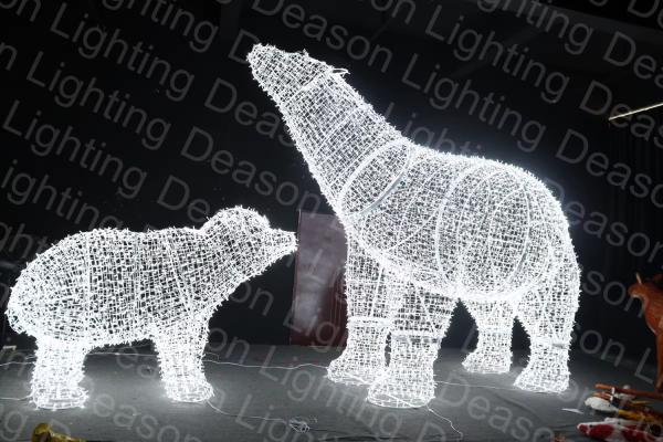 Buy cheap Lighted outdoor christmas polar bear from wholesalers