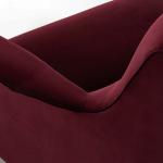 0.9x1.8m Velvet Sectional Sofa Fabric Chaise Longue Chesterfield