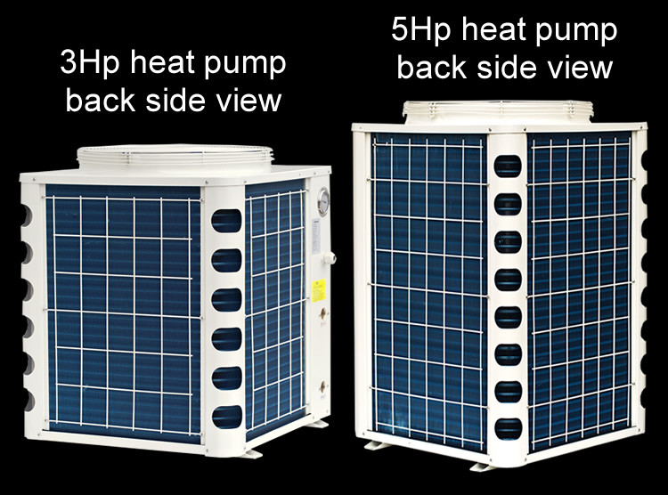 Swimming Pool Commercial Air Source Heat Pump Shell Heat Exchanger Long Life Span