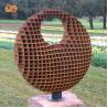 Buy cheap Large 5.0-8.0mm Outdoor Bronze Sculpture Modern Abstract Corten Steel Sculpture from wholesalers