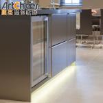 Kitchen Furniture Solid Wood Storage Cabinet with Modular Design and Customized