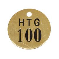 Buy cheap Valve Tags Brass Interlocking Stencils Numbered Tag 1/2" Black Filled product