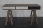 Formica laminate 3-drawer solid wood writing desk for hotel bedroom furniture