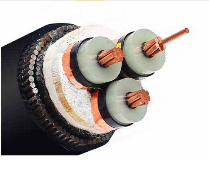 CU/XLPE/CTS/SWA Low Smoke Zero Halogen Cable With KEMA Certificate 12/20kv 3x300mm2
