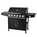 Camping Rotisserie Gas Grill with 7 Burners 36.8kg Weight and Powder Coated
