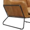 Buy cheap H84Cm Antique Leather Armchairs Metal Frame from wholesalers