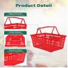Buy cheap Plastic Red Supermarket Accessories Shopping Hand Basket Customzied from wholesalers