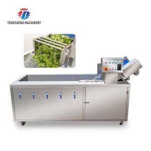 Buy cheap 380V Integrating Spinach Washing Machine , Blasting Isolating Potato Cleaning Machine from wholesalers