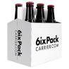 Buy cheap Reusable 6 Pack Spot UV Wine Bottle Gift Box With Handle from wholesalers