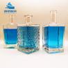 Buy cheap Custom Square Vodka Wine Glass Bottle Made of Super Flint Glass for Standards from wholesalers