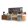 Buy cheap Conveyer Belt Supermarket Checkout Counter Cold Rolled Steel Cabinet Custom Length from wholesalers