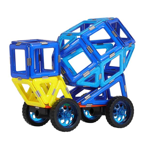 Buy cheap Concrete Mixer Magnetic Tiles Vehicles Engineering Car Kids Play Construction Toys from wholesalers