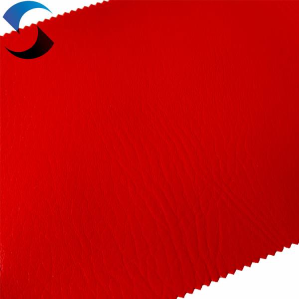 Buy cheap Customizable Red Synthetic Leather Fabric Packing 25-50M/Roll 0.45mm from wholesalers