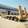 Buy cheap Steel Material 60T -70T Heavy Duty Semi Trailers Low Bed 3 Axles 12R22.5 / 12R20 Tire from wholesalers