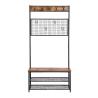 Buy cheap Industrial Hallway Coat Rack Furniture, Coat Stand with Shoe Bench, Coat Stand, UHSR46BX from wholesalers