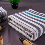 Cotton Stripe Double Sided Towel , Home Face Towel Hotel Bath Plain Dyed