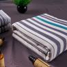 Buy cheap Cotton Stripe Double Sided Towel , Home Face Towel Hotel Bath Plain Dyed from wholesalers