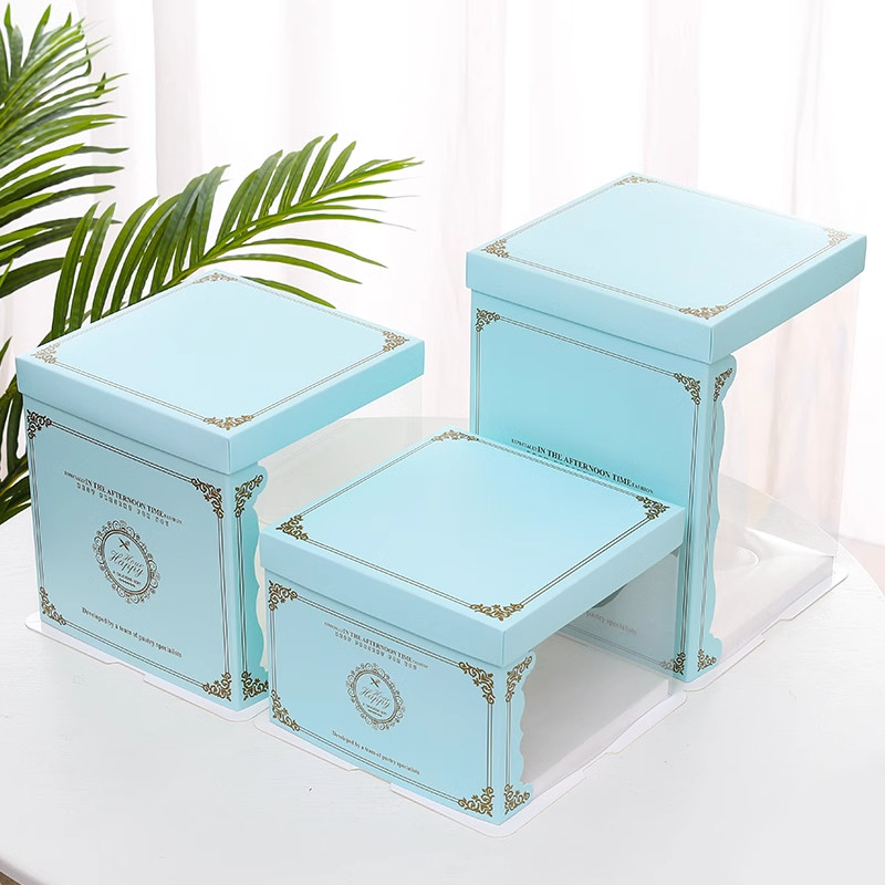 Professional CMYK/Pontone Offsent Printing Cake Boxes for Customized Food Packaging