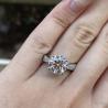 Buy cheap 18K Real Gold Lab Grown Diamond Rings IGI Certified for Engagement Wedding from wholesalers