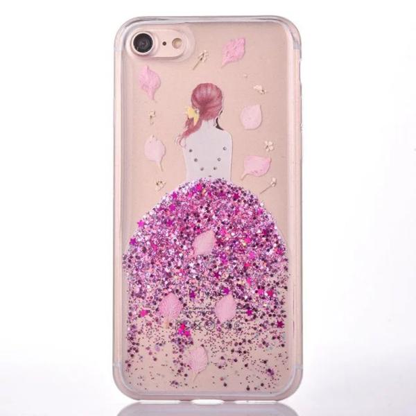 Buy cheap Soft TPU Glitter Fall Princess Dress Girl Back Cover Cell Phone Case For iPhone 7 6s Plus from wholesalers