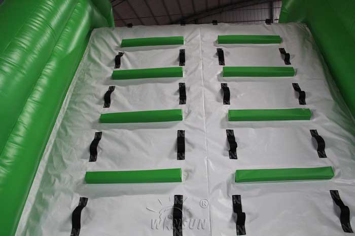 Green Color Large Inflatable Slide With Pool WSS-247 PVC Material CE Standard