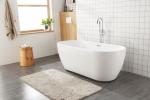 Buy cheap 1200MM Oval Shower Bathtubs Center Toe Tap Drain Color Matched Freestanding Air from wholesalers
